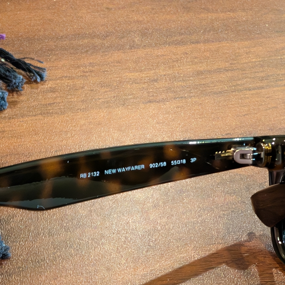 Ray-Ban Tortoiseshell Brown New Wayfarer Sunglasses w/ Polarized Lenses ($231) - Picture 5 of 14